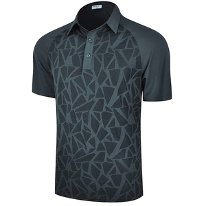 Liquidation hommes été <span class=keywords><strong>Golf</strong></span> chemises géométrique respirant à manches courtes séchage rapide Polo t-shirt homme garçon pour hommes sport décontracté - Product Image 4