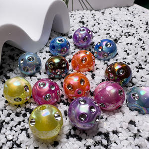 Acrylique diamant plâtrage couleur bricolage perlé téléphone portable chaîne voiture suspendu porte-clés sac accessoires perles irrégulières - Product Image 2