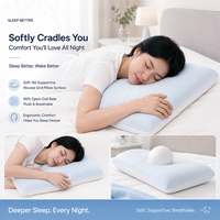 Oreiller de luxe en mousse à mémoire de forme pour un sommeil profond, soutien orthopédique du cou, pour la maison (vente en gros)