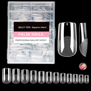 Bailarina francesa cuadrada corta para <span class=keywords><strong>uñas</strong></span>, <span class=keywords><strong>uñas</strong></span> artificiales, <span class=keywords><strong>Gelly</strong></span> mate - Product Image 2