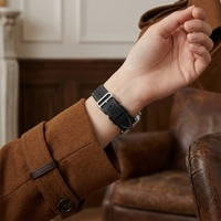 Bracelets de montre intelligents pour montre Garmin, bracelet en cuir véritable, 18, 20, 22 mm