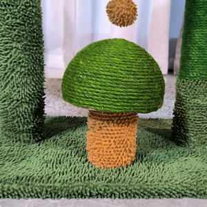 Kinghon Modern Mushroom <b>Cat</b> Tower <b>Cat</b> Tree Condo Hammock <b>Scratching</b> <b>Post</b> <b>for</b> <b>Cats</b> - Product Image 3