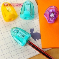 Taille-crayon portable multicolores de haute qualité, taille-crayon manuel en plastique durable, fournitures scolaires