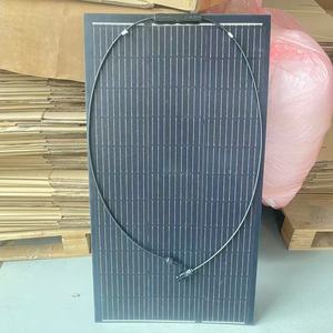 Vente d'usine 24% efficacité HJT Elastyczny panneau Solarny <span class=keywords><strong>100w</strong></span> 19.8v tout noir Flexible 12V panneau solaire hors réseau pour bateaux RVs EV - Product Image 2