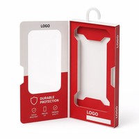 Boîte d'emballage personnalisée pour téléphone portable imprimé, produit électronique articulé, avec fenêtre transparente sur le devant