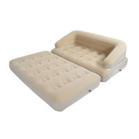 Sofá Cama Inflable Portátil y Resistente para Acampar al Aire Libre, Sofá Cama Inflable Automático para Uso en el Hogar y Viajes