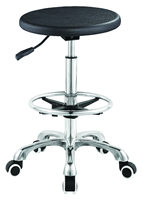 Mobilier de laboratoire ergonomique avec pieds en métal Chaises ESD Tabouret de travail debout Tabouret de pédicure en mousse Chaise en cuir