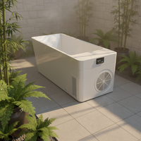 Baignoire de Plongée Froide Tout-en-un Premium - Bain de Glace en Acrylique avec Couverture Isolante, Prête à l'Expédition pour la Récupération à Domicile et les Athlètes