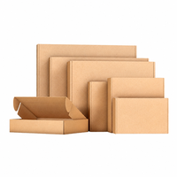 Boîte d'expédition en carton ondulé kraft biodégradable et réutilisable, fabriquée à partir de matériaux recyclés, impression quadricolore, logo personnalisé, vente en gros