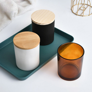 Frascos de Vidrio de Borosilicato de Lujo de 200 ml, Negros Mate Brillantes, Impresos con Serigrafía, para Velas, Envases Cosméticos, con Tapa Plana de Aluminio y Tapón de Goma - Product Image 3