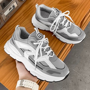 <span class=keywords><strong>Scarpe</strong></span> Casual estive <span class=keywords><strong>bianche</strong></span> <span class=keywords><strong>da</strong></span> uomo per il Campus universitario Outdoor <span class=keywords><strong>basket</strong></span> sportive sportive stringate in maglia traspirante - Product Image 2