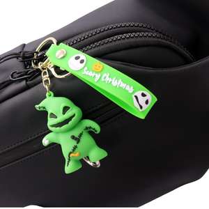 Wsnbwye Halloween dibujos animados Anime llavero dormir maldición epoxi Mini muñeca llavero encanto colgante accesorios personalizados llavero - Product Image 4