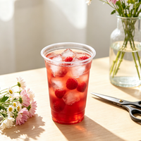 Gobelets jetables biodégradables en PLA personnalisés pour boissons froides, vente en gros pour restaurants, cafés et événements