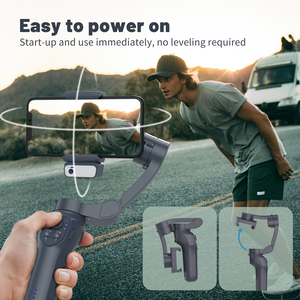 Smartphone Gimbal Estabilizador <span class=keywords><strong>Ai</strong></span> Auto Face Tracking Gimbal Handheld BT <span class=keywords><strong>Smart</strong></span> Mobile Selfie Stick Trípode - Product Image 3