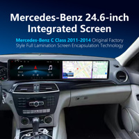 Penhui pour mercedes-benz classe C W204 2011-2014 24.6 pouces Double écran Android 13 autoradio lecteur DVD écran DSP Audio