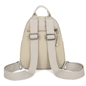 Mochila ligera de doble asa de color sólido para mujer, mochila de viaje de ocio con capacidad de 20L y bolsillo interior con cremallera - Product Image 3