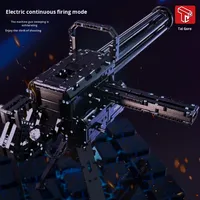 T2035-36 Jouet pour garçons, Blocs de construction à assembler, Fusil MP5, Mitraillette Gatling, en plastique ABS, Éducatif