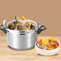 Casserole à soupe commerciale en vente chaude, autocuiseur en aluminium pour la cuisine, utilisation à domicile et au restaurant, autocuiseur