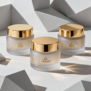 Tùy chỉnh thực hiện Vòng lọ thủy tinh 1/2oz 2oz 4oz 6oz 8oz 12oz 16oz thủy tinh mỹ phẩm <span class=keywords><strong>Jar</strong></span> thẳng bên lọ thủy tinh với nắp - Product Image 1