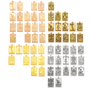 20 dijes de cartas de Tarot de adivinación de bruja Retro 23*14mm J502 colgante de aleación clásico para fabricación de joyas DIY para collares - Product Image 1