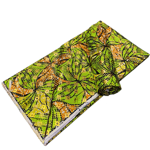 Tissu africain en cire dorée Ankara Tissus en cire véritable or Haute qualité 100% Coton imprimé pour mariage <span class=keywords><strong>Pagne</strong></span> couture - Product Image 6