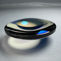 Lentille optique biconvexe achromatique asphérique en silice fondue avec revêtement infrarouge antireflet