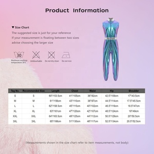 Men Dance Jumpsuit Metallic Holographic Stage Show Sleeveless Performance Costume Unitard Custom Made - Product Image 6