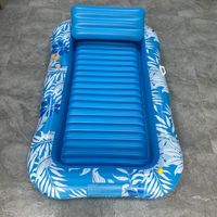 Bouée gonflable populaire pour adultes avec coussin détachable, grande piscine de bronzage avec porte-gobelet