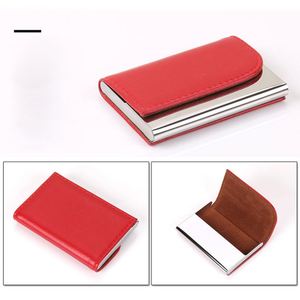 Holder Stainless Steel Pu Leather Custom Logo Creative Card <b>Display</b> <b>Case</b> for Exhibitions and Office Business - Product Image 5