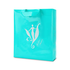 Bolsas Rojas personalizadas con logotipo impreso Bolsa de compras barata con asa de bucle suave - Product Image 6