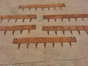 ขอบแปลงปลูกต้นไม้เหล็กคอร์เทนสไตล์อาร์ตเดโค สำหรับตกแต่งสวน สนามหญ้า สีดำสนิม  สามารถปรับแต่งขนาดได้ ทนทานต่อสภาพอากาศ - Product Image 2