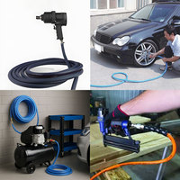 Tuyaux d'admission d'air en PVC tressé en fibre pour usage air/eau/oxygène, tailles 6mm-50mm, prix bas, pour compresseur d'air