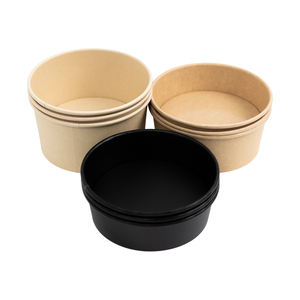 กล่องอาหารกระดาษคราฟท์แบบใช้แล้วทิ้งรักษ์โลก ทรงสี่เหลี่ยมผืนผ้า พร้อมฝาปิด กันน้ำมัน กันรั่วซึม เกรดสำหรับอาหาร บรรจุภัณฑ์อาหารแบบนำกลับบ้าน - Product Image 5