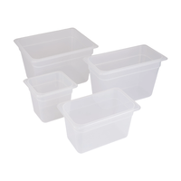 Fournisseur d'usine, bacs Gastronorm en PP transparent, écologiques, 1/6 GN, récipients en plastique pour le stockage des aliments, pour servir les aliments