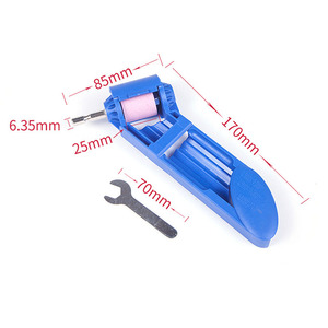 Strumento di affilatura per punte diamantate a corindone con chiave per punte da trapano a base di ferro tipo disco abrasivo - Product Image 2