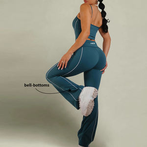 Ropa de gimnasio Spandex/Nylon Antiarrugas Sin costuras Secado rápido Fitness Deportes Pantalones Cintura alta Correr Mujer Yoga - Product Image 5