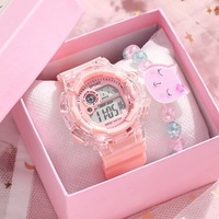 Montre électronique multifonctionnelle créative lumineuse de mode pour enfants, garçons, filles, étudiants, idéale pour les sports de plein air (vente en gros, sans boîte)