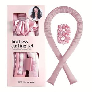 Bigoudis sans chaleur en mousse souple, rouleaux magiques pour boucles, bandeau en soie pour grandes ondulations, vente en gros pour femmes - Product Image 1