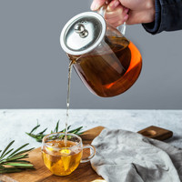 Bouilloire à thé à fleurs épaissies anti-éclatement Filtre en acier inoxydable Tasse à thé Théière
