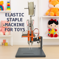 Máquina semiautomática neumática de doble cilindro para fabricar grapas elásticas sin cuchilla, para metal y madera