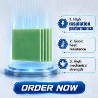 Plaque de stratifié en fibre de verre FR4 Aigao à haute performance d'isolation, vert eau, anti-corrosion, panneau isolant époxy pour les nouvelles énergies