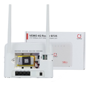 VEMO B725 Universal Unlocked 4G LTE CPE Router RJ45 LAN WAN External Antenna <b>Wireless</b> Hotspot With Sim Card Slot EU Plug - Product Image 3