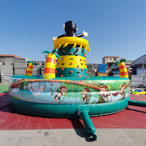 Divertidos juegos inflables interactivos de carnaval con temática de monos, juegos de pared de escalada inflables para eventos al aire libre. - Product Image 3