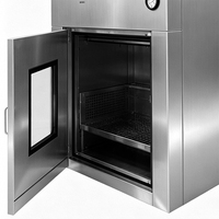 Boîte de transfert statique en acier inoxydable 304, facile à nettoyer et conforme aux normes GMP, pour salle blanche