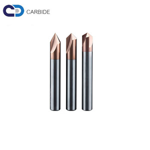 Frese in carburo di tungsteno diametro 2-12mm 90 gradi 120 gradi smusso 3 flauti fresatrice CNC a forma di fresa a V fresa - Product Image 3