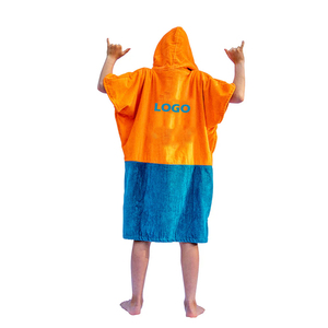 Logo personnalisé OEM d'usine Enfants Adultes Bébé Coton doux Surf <span class=keywords><strong>Serviette</strong></span> de bain de plage Robe poncho à langer - Product Image 3