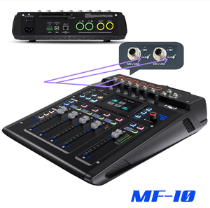 Table de Mixage Numérique Professionnelle OEM Top 10 Canaux Enregistrement USB Console Audio DJ pour Clubs de <span class=keywords><strong>Musique</strong></span> Bars et Diffusion en Direct - Product Image 2