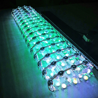 P55 écran d'affichage de rideau en maille de Pixel vidéo LED doux et léger pour l'extérieur