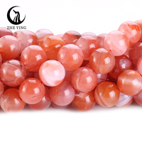 Perles en pierre d'agate de Nanhong Zhe Ying 10mm 12mm pour bricolage