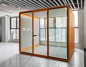 HIGHKA Nuova Cabina Ufficio Ecologica Taglia L con Spazio Privato e Silenzioso, Pod Insonorizzato per Riunioni per Spazi di Lavoro Moderni - Product Image 3